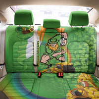 Personalised Ireland Rugby 2025 Back Car Seat Cover Irish Leprechaun Saint Patrick's Day