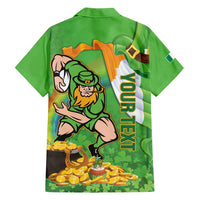 Personalised Ireland Rugby 2025 Hawaiian Shirt Irish Leprechaun Saint Patrick's Day - Wonder Print Shop