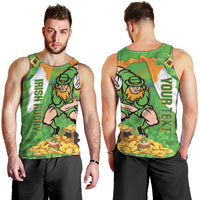 Personalised Ireland Rugby 2025 Men Tank Top Irish Leprechaun Saint Patrick's Day - Wonder Print Shop