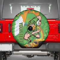 Personalised Ireland Rugby 2025 Spare Tire Cover Irish Leprechaun Saint Patrick's Day - Wonder Print Shop