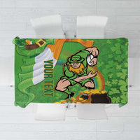 Personalised Ireland Rugby 2025 Tablecloth Irish Leprechaun Saint Patrick's Day - Wonder Print Shop