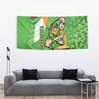 Personalised Ireland Rugby 2025 Tapestry Irish Leprechaun Saint Patrick's Day - Wonder Print Shop
