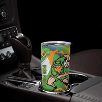 Personalised Ireland Rugby 2025 Tumbler Cup Irish Leprechaun Saint Patrick's Day - Wonder Print Shop