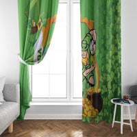 Personalised Ireland Rugby 2025 Window Curtain Irish Leprechaun Saint Patrick's Day - Wonder Print Shop
