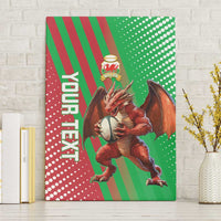 Custom Wales Rugby 2025 Canvas Wall Art Go Welsh Dragon Sporty Style