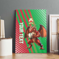 Custom Wales Rugby 2025 Canvas Wall Art Go Welsh Dragon Sporty Style