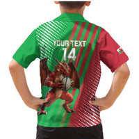 Custom Wales Rugby 2025 Family Matching Mermaid Dress and Hawaiian Shirt Go Welsh Dragon Sporty Style