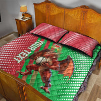 Custom Wales Rugby 2025 Quilt Bed Set Go Welsh Dragon Sporty Style - Wonder Print Shop