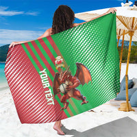 Custom Wales Rugby 2025 Sarong Go Welsh Dragon Sporty Style - Wonder Print Shop