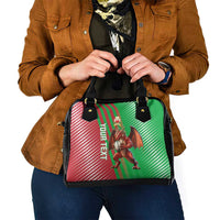 Custom Wales Rugby 2025 Shoulder Handbag Go Welsh Dragon Sporty Style - Wonder Print Shop