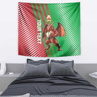 Custom Wales Rugby 2025 Tapestry Go Welsh Dragon Sporty Style - Wonder Print Shop