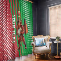 Custom Wales Rugby 2025 Window Curtain Go Welsh Dragon Sporty Style - Wonder Print Shop
