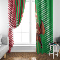 Custom Wales Rugby 2025 Window Curtain Go Welsh Dragon Sporty Style - Wonder Print Shop