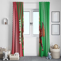 Custom Wales Rugby 2025 Window Curtain Go Welsh Dragon Sporty Style - Wonder Print Shop