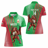 Custom Wales Rugby 2025 Women Polo Shirt Go Welsh Dragon Sporty Style - Wonder Print Shop
