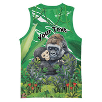 Personalized Rwanda Kwita Izina Basketball Jersey Name a Gorilla - Save a Species - Wonder Print Shop