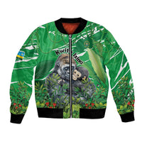 Personalized Rwanda Kwita Izina Bomber Jacket Name a Gorilla - Save a Species - Wonder Print Shop