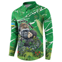 Personalized Rwanda Kwita Izina Button Sweatshirt Name a Gorilla - Save a Species - Wonder Print Shop