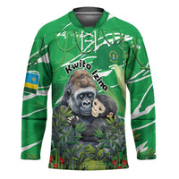 Personalized Rwanda Kwita Izina Hockey Jersey Name a Gorilla - Save a Species - Wonder Print Shop