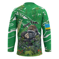 Personalized Rwanda Kwita Izina Hockey Jersey Name a Gorilla - Save a Species - Wonder Print Shop