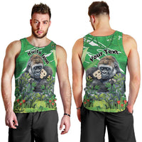 Personalized Rwanda Kwita Izina Men Tank Top Name a Gorilla - Save a Species - Wonder Print Shop