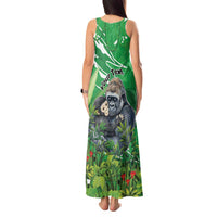 Personalized Rwanda Kwita Izina Tank Maxi Dress Name a Gorilla - Save a Species - Wonder Print Shop