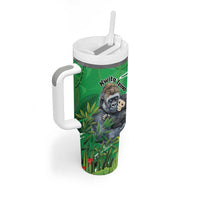 Personalized Rwanda Kwita Izina Tumbler With Handle Name a Gorilla - Save a Species - Wonder Print Shop