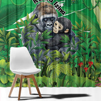 Rwanda Kwita Izina Window Curtain Name a Gorilla - Save a Species - Wonder Print Shop
