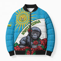 Personalized Rwanda Baby Gorilla Bomber Puffer Jacket Kwita Izina 2025 - Wonder Print Shop