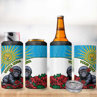 Personalized Rwanda Baby Gorilla 4 in 1 Can Cooler Tumbler Kwita Izina 2025 - Wonder Print Shop