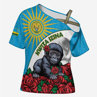 Personalized Rwanda Baby Gorilla Cross Shoulder Shirt Kwita Izina 2025 - Wonder Print Shop