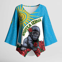 Personalized Rwanda Baby Gorilla Kimono Sleeve Blouse Kwita Izina 2025 - Wonder Print Shop