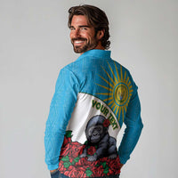 Personalized Rwanda Baby Gorilla Long Sleeve Polo Shirt Kwita Izina 2025 - Wonder Print Shop