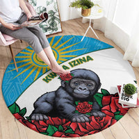 Rwanda Baby Gorilla Round Carpet Kwita Izina 2025 - Wonder Print Shop