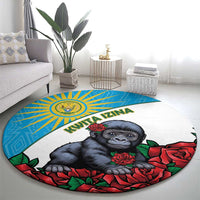 Rwanda Baby Gorilla Round Carpet Kwita Izina 2025 - Wonder Print Shop