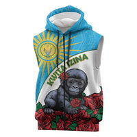 Personalized Rwanda Baby Gorilla Sleeveless Zip Hoodie Kwita Izina 2025 - Wonder Print Shop