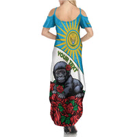 Personalized Rwanda Baby Gorilla Summer Maxi Dress Kwita Izina 2025 - Wonder Print Shop