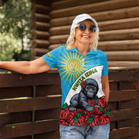 Personalized Rwanda Baby Gorilla Women Polo Shirt Kwita Izina 2025 - Wonder Print Shop