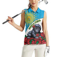 Personalized Rwanda Baby Gorilla Women Sleeveless Polo Shirt Kwita Izina 2025 - Wonder Print Shop