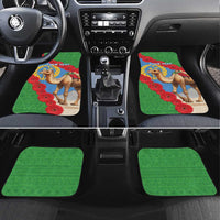 Personalised Eritrea Arabian Camel Car Mats Gerbera Flower Flag Color - Wonder Print Shop