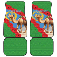Personalised Eritrea Arabian Camel Car Mats Gerbera Flower Flag Color - Wonder Print Shop