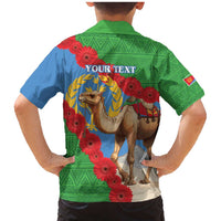 Personalised Eritrea Arabian Camel Family Matching Mermaid Dress and Hawaiian Shirt Gerbera Flower Flag Color - Wonder Print Shop