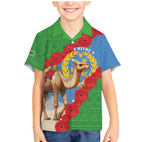 Personalised Eritrea Arabian Camel Family Matching Mermaid Dress and Hawaiian Shirt Gerbera Flower Flag Color - Wonder Print Shop