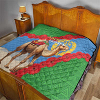 Personalised Eritrea Arabian Camel Quilt Gerbera Flower Flag Color - Wonder Print Shop