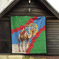 Personalised Eritrea Arabian Camel Quilt Gerbera Flower Flag Color - Wonder Print Shop