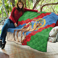 Personalised Eritrea Arabian Camel Quilt Gerbera Flower Flag Color - Wonder Print Shop