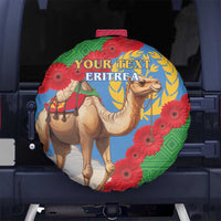 Personalised Eritrea Arabian Camel Spare Tire Cover Gerbera Flower Flag Color - Wonder Print Shop