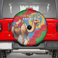 Personalised Eritrea Arabian Camel Spare Tire Cover Gerbera Flower Flag Color - Wonder Print Shop
