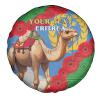 Personalised Eritrea Arabian Camel Spare Tire Cover Gerbera Flower Flag Color - Wonder Print Shop