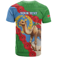 Personalised Eritrea Arabian Camel T Shirt Gerbera Flower Flag Color - Wonder Print Shop